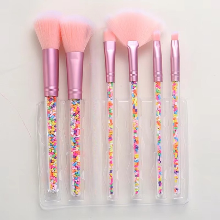Sweet Beauty 07 PCs Makeup Brush Set, Complete Brush Kit for Professional and Beginner (Random Color)