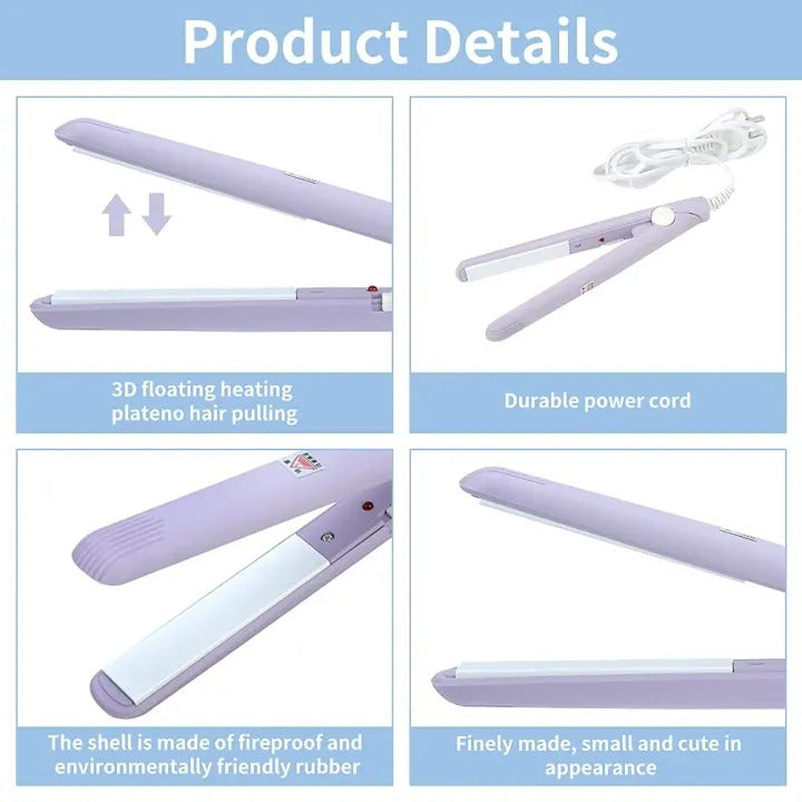 Mini Hair Straightener – Lightweight & Portable Travel Styling Tool.