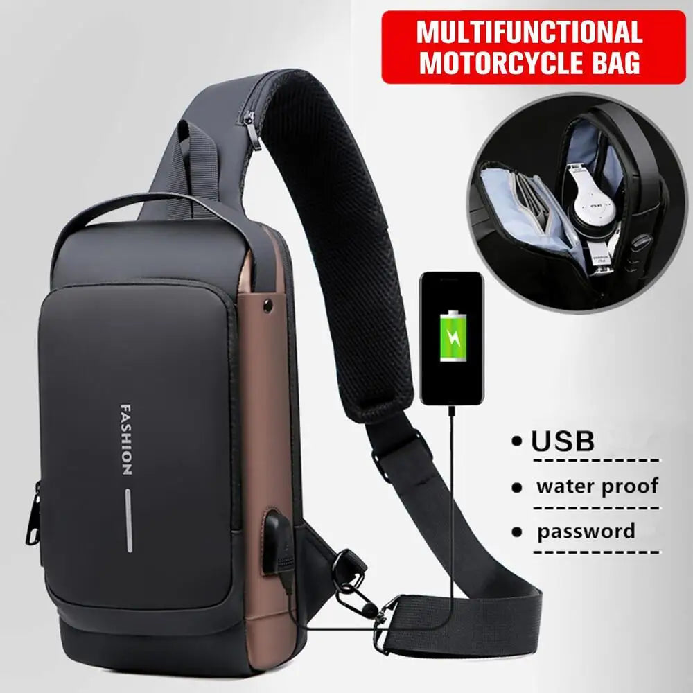 Multifunction Anti-Theft USB Charging Crossbody Shoulder Bag | Stylish, Secure, and Ready for Adventures